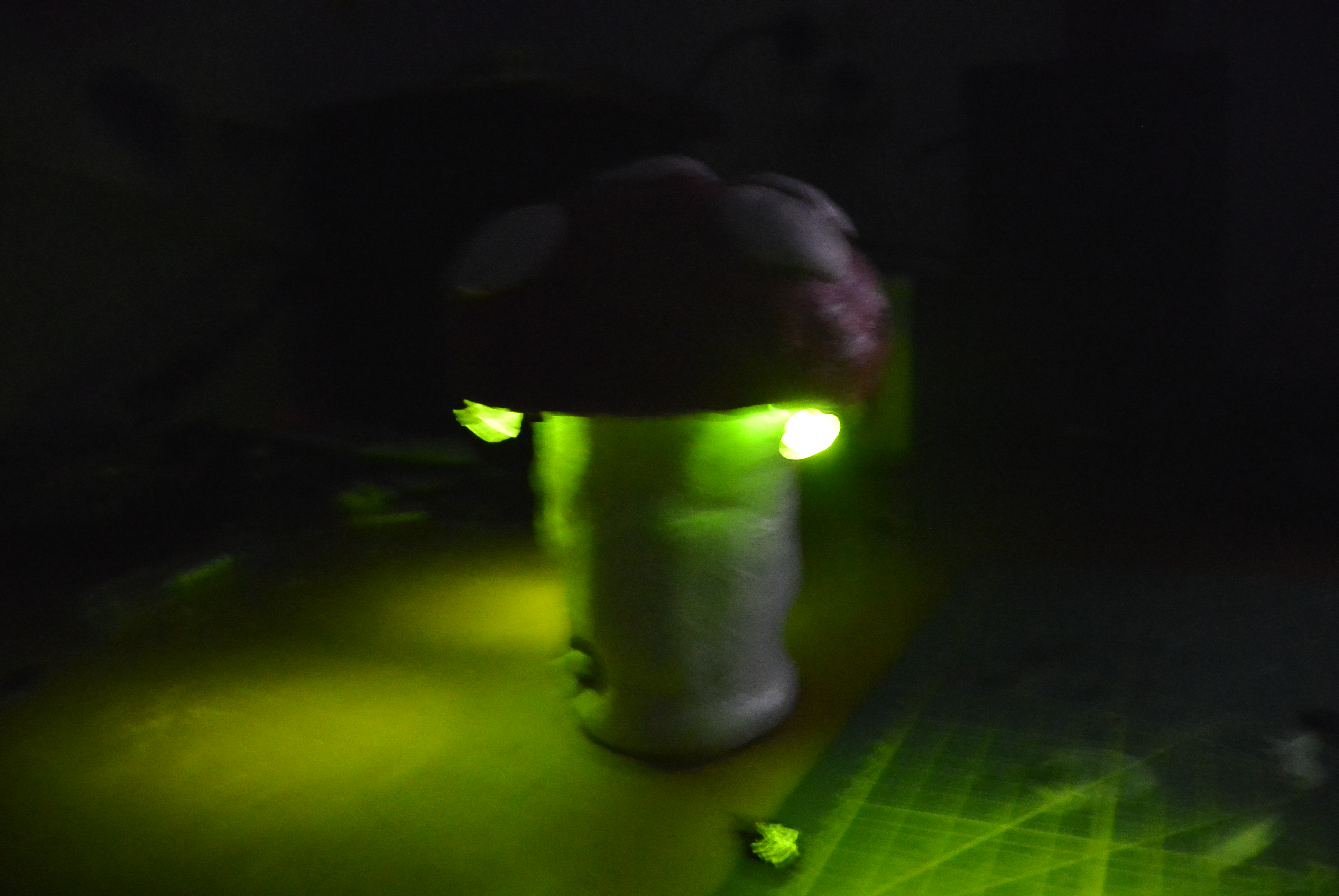 A picture a mushroom lamp finished